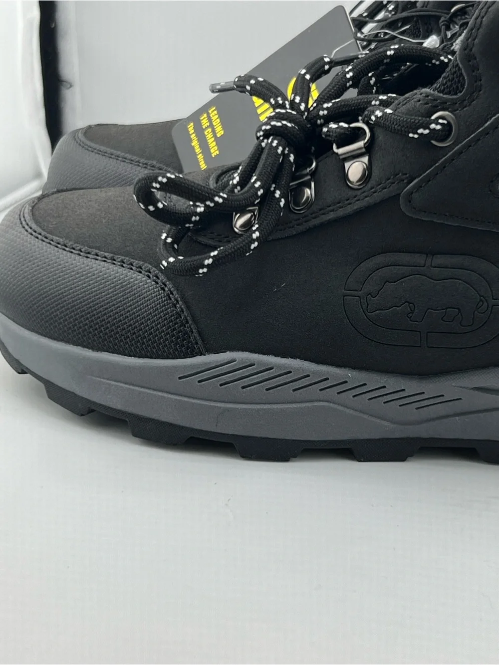 Ecko Unltd Joseph Black Grey High Top Hiking Boots Sneakers Men’s Size 7 NWT